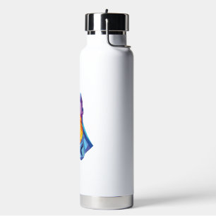 Summer French Bulldog Puppy Colourful Water Bottle