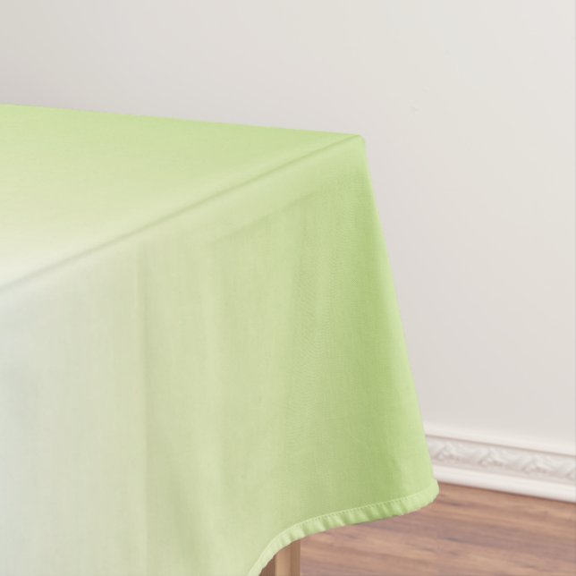Summer Fresh Gradient Cool Blue Green Ombre Tablecloth (In Situ)