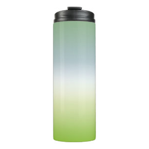 Summer Fresh Gradient Cool Blue Green Ombre Thermal Tumbler