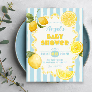 Summer fresh lemon  invitation