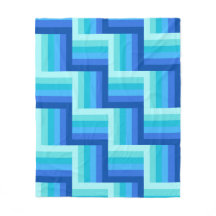 Summer Fresh Ocean Shades Striped Quilt Pattern