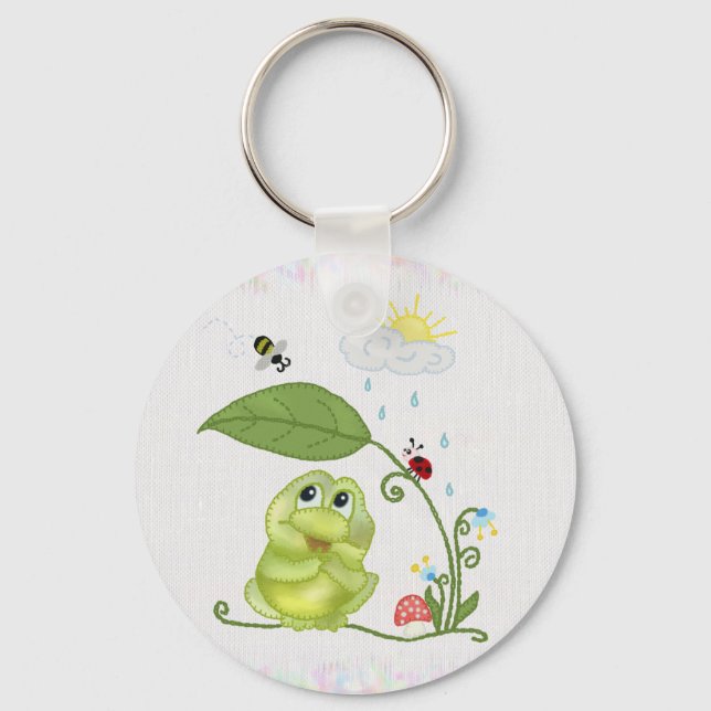 summer frog keychain (Front)