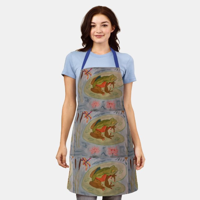 Summer Frog Pond Apron (Worn)
