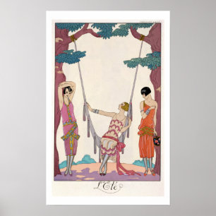 Summer, from 'Gazette du Bon Tonne', 1925 Poster