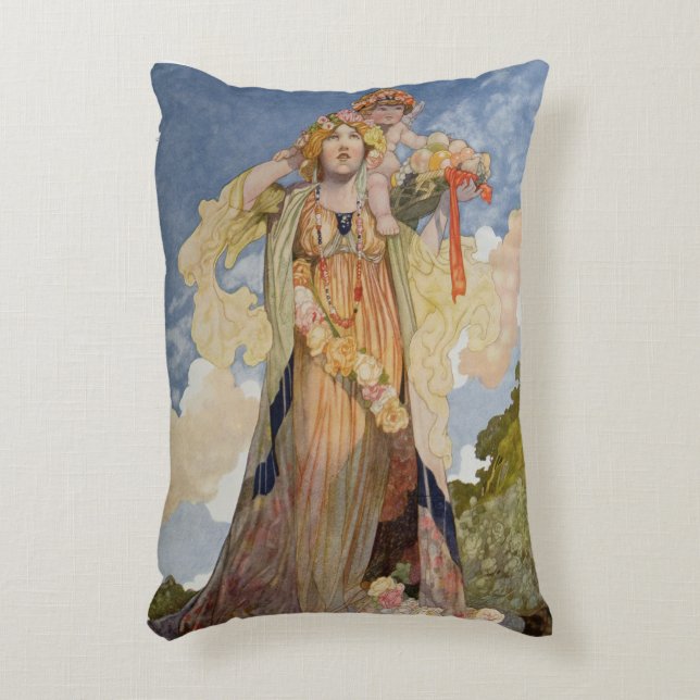 Summer from The Seasons Accent Pillow (Front(Vertical))
