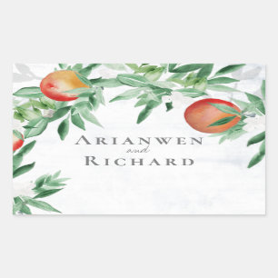 summer fruit envelope sticker