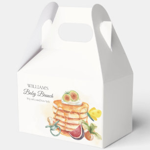 Summer Fruit Pancake Pacifier Brunch Baby Shower Favor Box