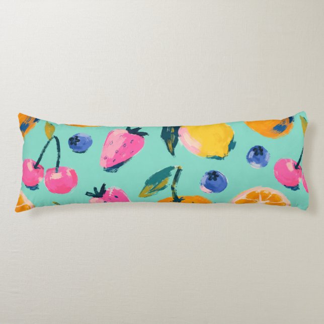 Summer Fruit Pattern Kitchen Wall Decor Body Pillow (Front)