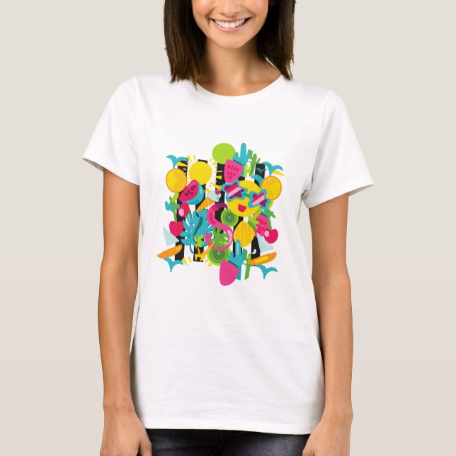 Summer fruit T shirt funny (Front)