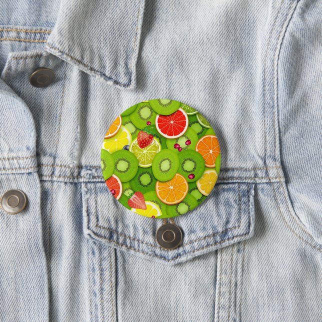 Summer Fruits 2 3 Inch Round Button (In Situ)