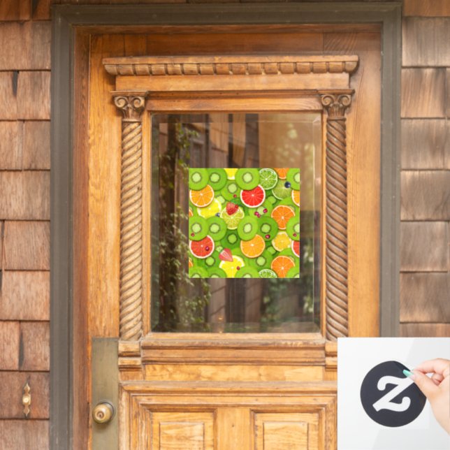 Summer Fruits 2 Window Cling (Home Door)