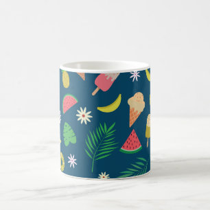 Summer Fruits and ice cream Pattern Coffee Mug