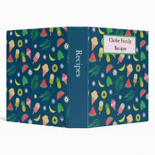 Summer fruits and ice cream Recipes Binder