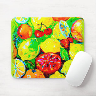 "Summer Fruits" Cute Art. Buy Now Mouse Pad
