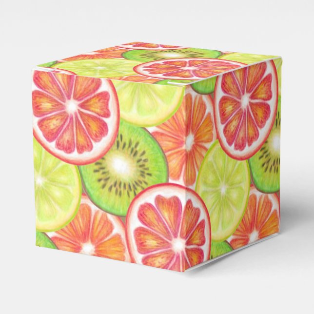 Summer fruits favor box (Front Side)