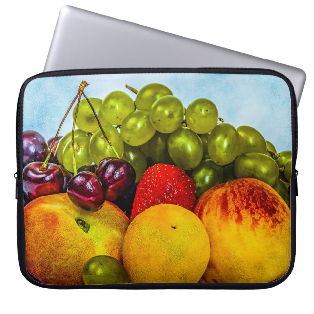 Summer fruits laptop sleeve (Front)