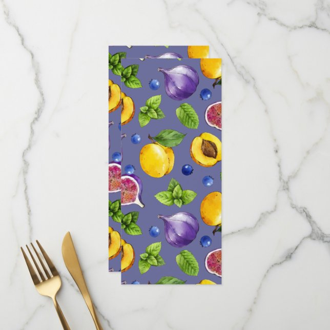 Summer Fruits Menu (Front/Back In Situ)