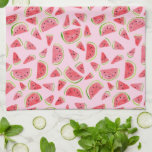 Summer Fruity Fun Watermelons Watercolor Colourful Kitchen Towel<br><div class="desc">Decorate your kitchen with this fun watercolor watermelons dish towel. Makes a great housewarming or wedding gift! 
You can customize it and add text too.
Check my shop for lots more colours and patterns!</div>