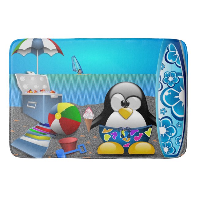 SUMMER FUN AT THE BEACH BATH MAT (Front)