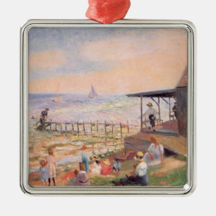 Summer Fun at the Beach Metal Ornament