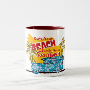 Summer Fun Beach Family Reunion Customizable Mug