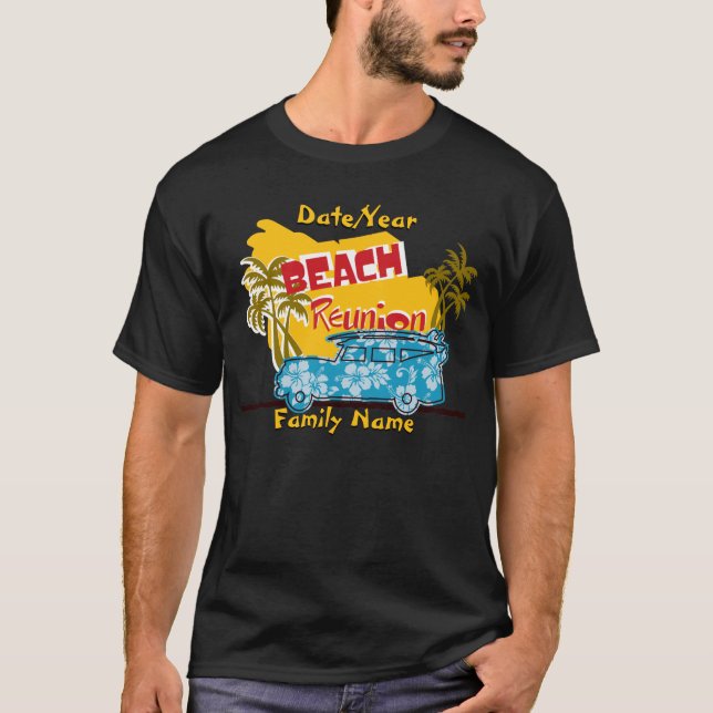 Summer Fun Beach  Family Reunion T-Shirt (Front)