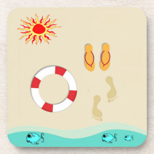 Summer Fun Beverage Coaster