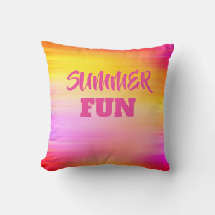 Summer Fun Cotton Pillow