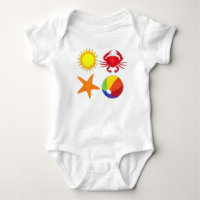 Summer Fun Crab Starfish Sunshine Beachball Beach