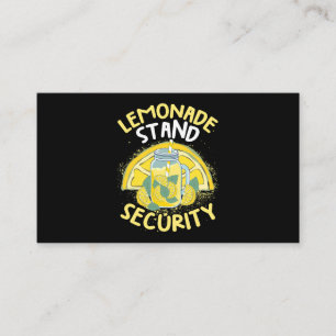 Summer Fun Lemonade Stand Security Boss Lemonade C Business Card