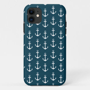 Summer Fun Nautical Anchor Pattern iPhone 5 5S iPhone 11 Case