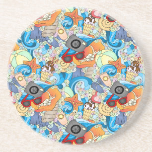 Summer Fun Pattern Coaster