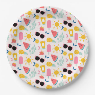 Summer Fun Pool Party Paper Plate