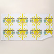 Summer Fun Queen of the Sandcastle Beach Towel