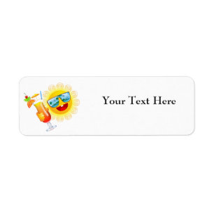 Summer Fun Return Address Labels