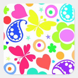 Summer Fun Square Sticker