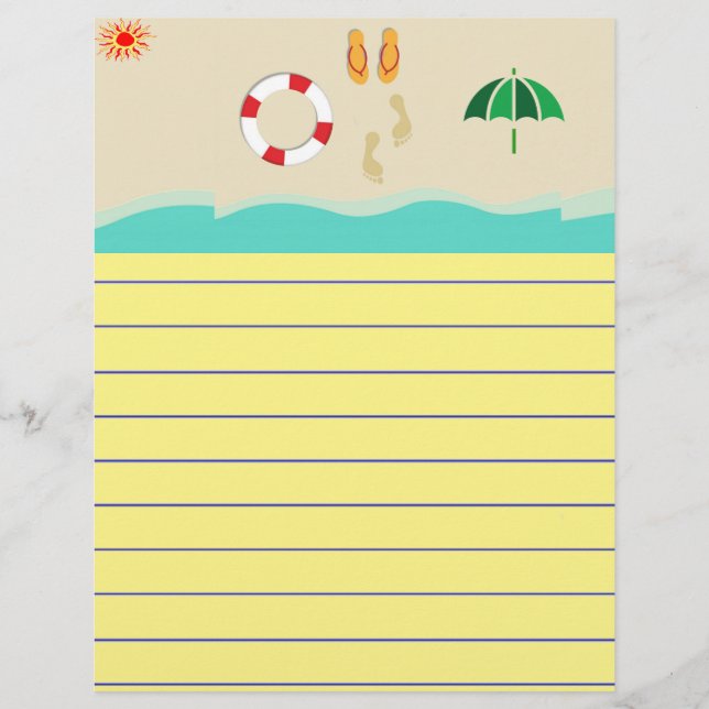 Summer Fun Stationery (Front)