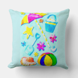 Summer Fun Throw Pillow
