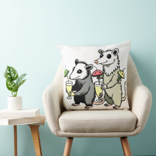 Summer Funny Animal Throw Pillow