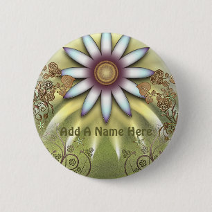 Summer Garden 2 Inch Round Button
