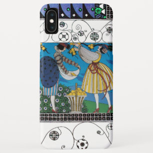 SUMMER GARDEN AND SWIRLS /FASHION COSTUME DESIGNER iPhone XS MAX CASE