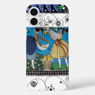 SUMMER GARDEN AND SWIRLS /FASHION COSTUME DESIGNER iPhone 16 PLUS CASE