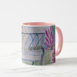 Summer Garden Bench Mug