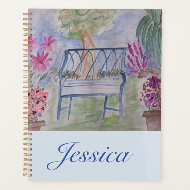 Summer Garden Bench  Planner (Front)