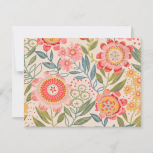 Summer Garden Bold Blooms Postcard