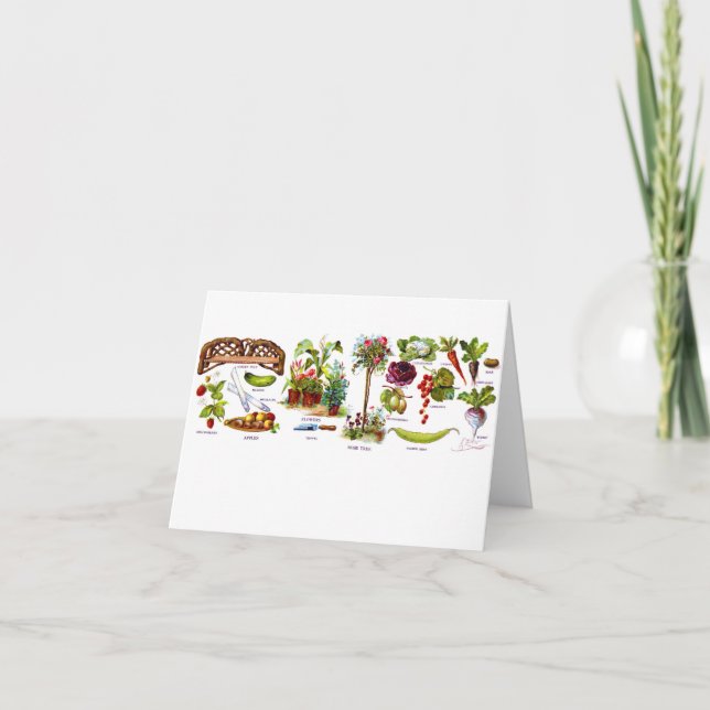Summer Garden Botanicals Card (Front)