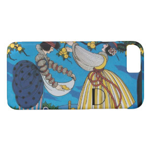SUMMER GARDEN/  FASHION COSTUME DESIGNER MONOGRAM Case-Mate iPhone CASE