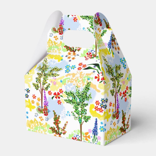 Summer garden favor box (Front Side)