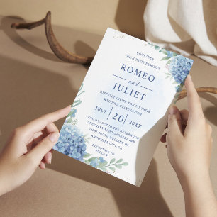 Summer Garden Floral Wedding Invitation