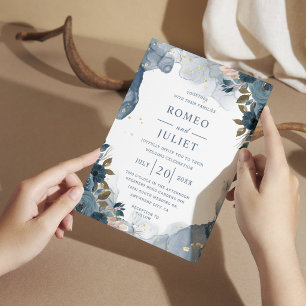 Summer Garden Floral Wedding Invitation
